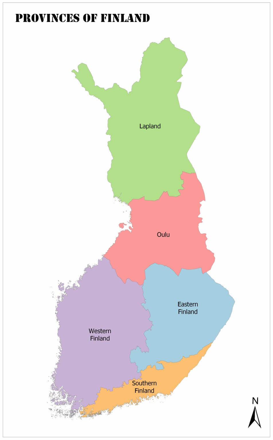 Finland Map, Provinces, Geography, and Facts Mappr