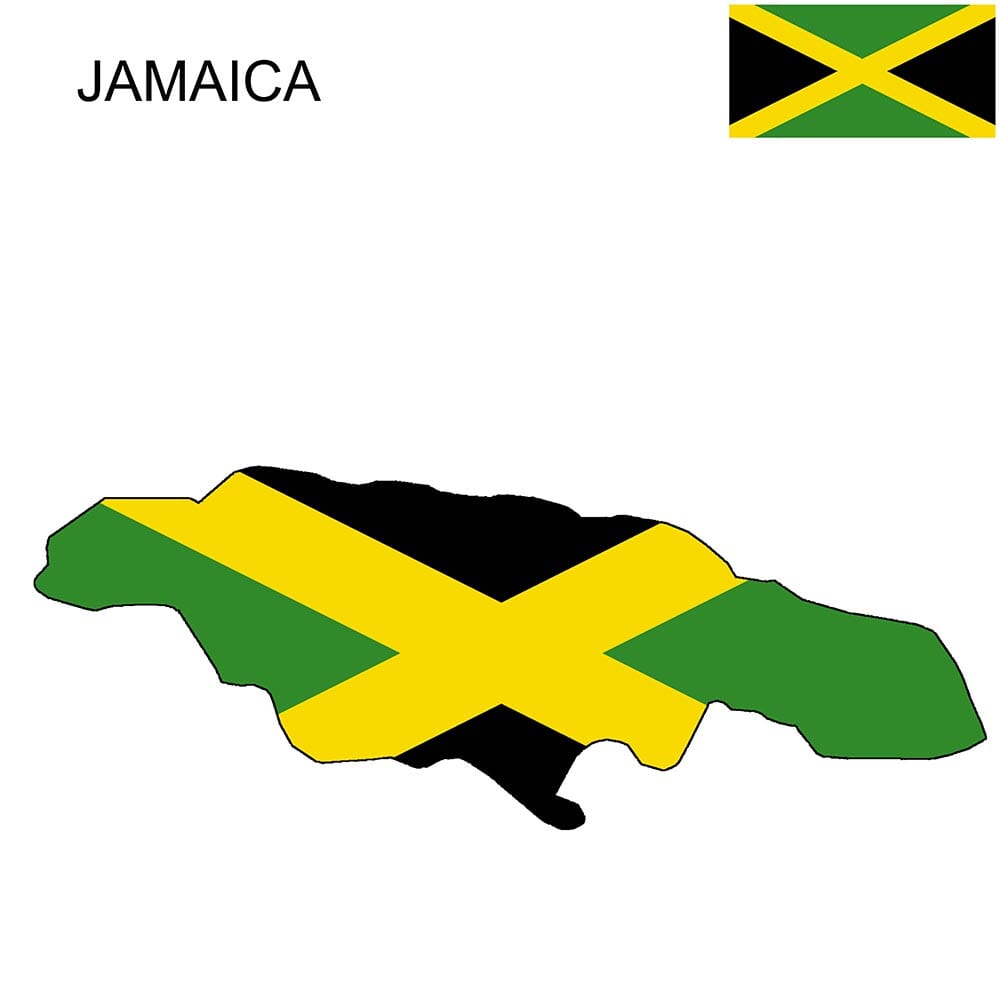 Jamaica Flag Map And Meaning Mappr