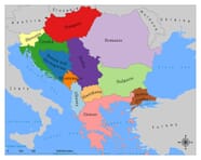 Balkan Peninsula On World Map
