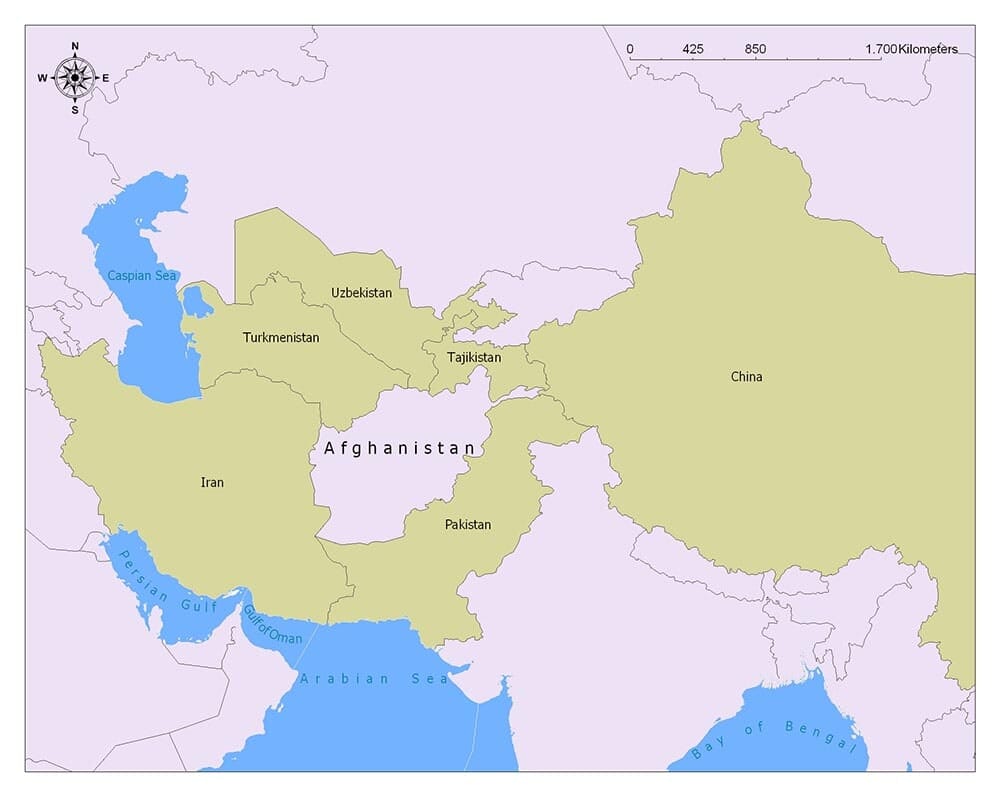 Afghanistan Flag Map and Meaning | Mappr