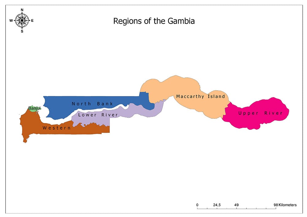 Regions of Gambia