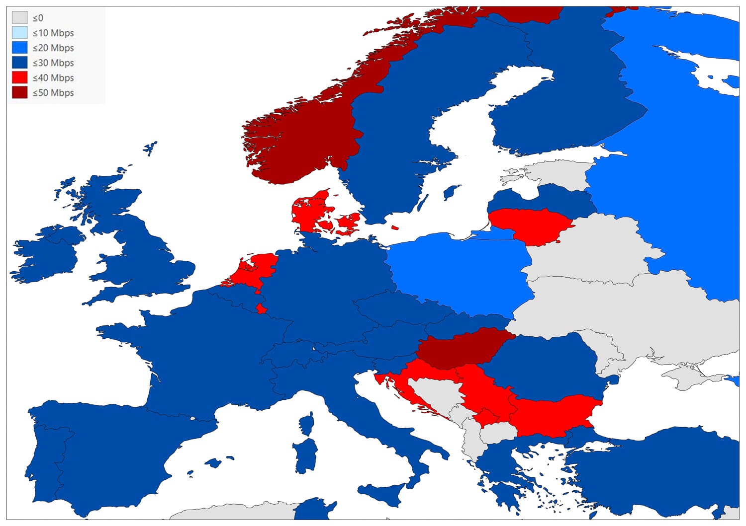 LTE Coverage by Country | Mappr