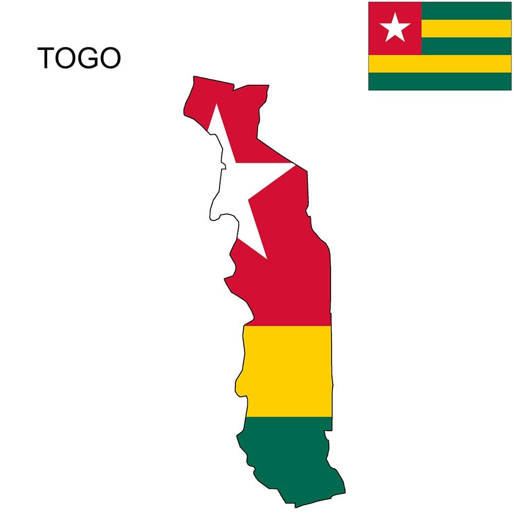 Togo Flag Map and Meaning | Mappr