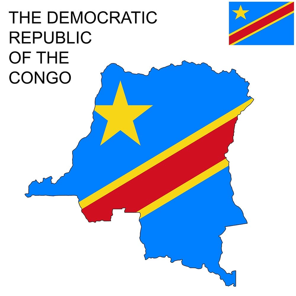 The Democratic Republic of Congo Flag Map and Meaning | Mappr