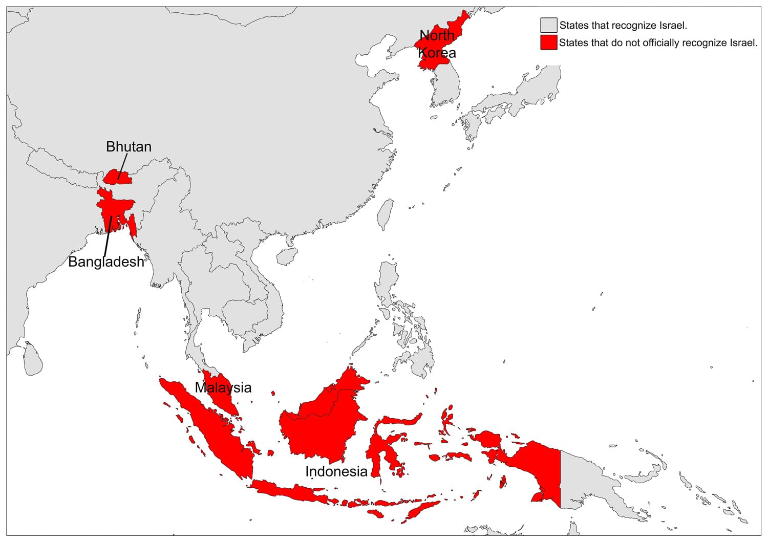 International Recognition of Israel Mappr