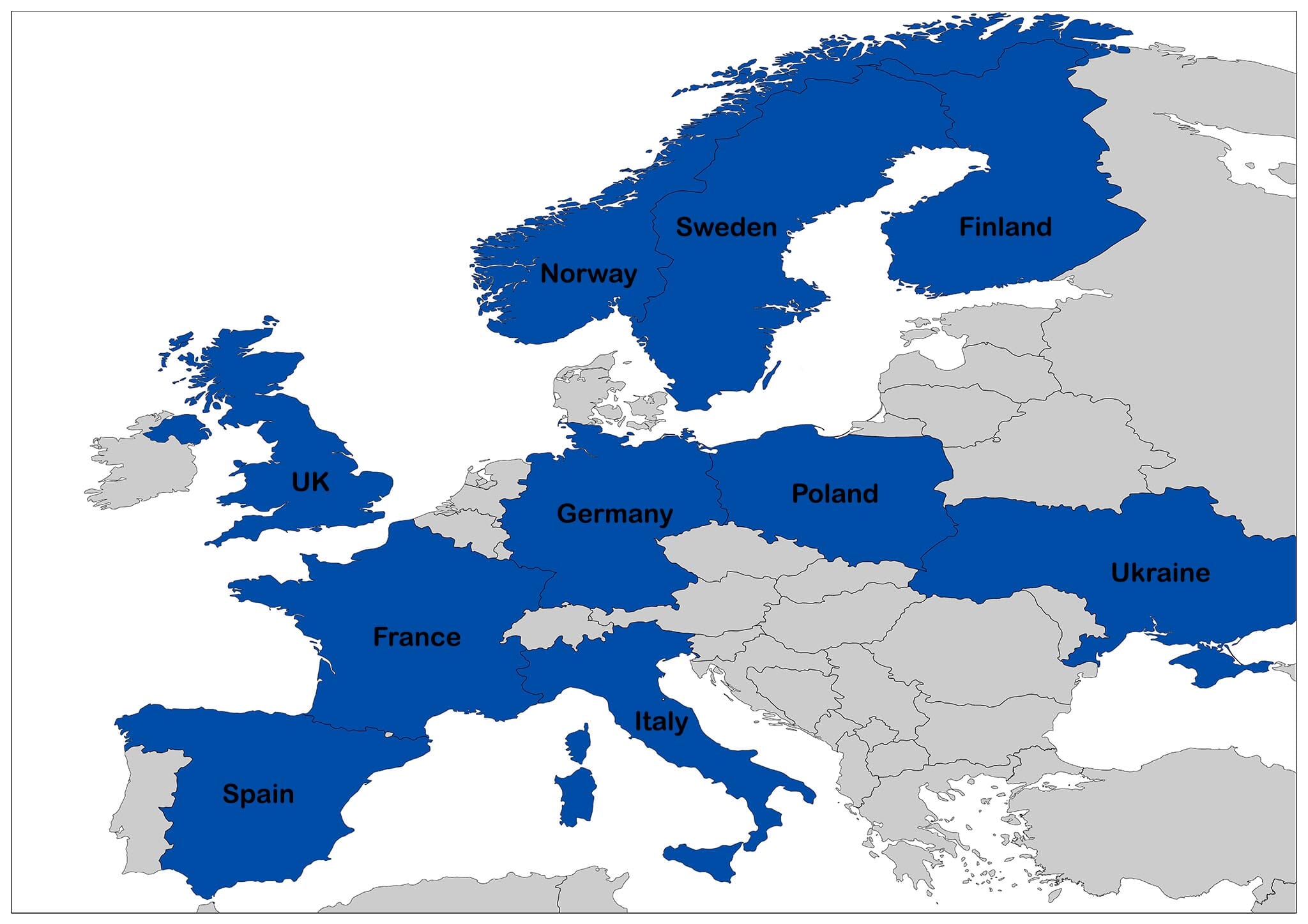 Top 10 Largest Countries Of Europe Mappr