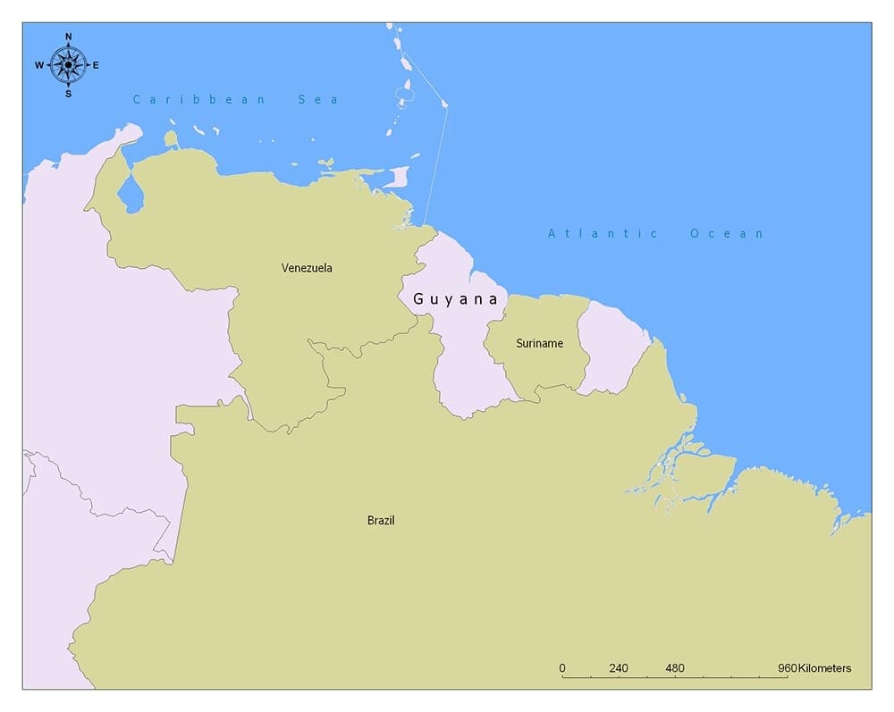 Guyana Flag Map And Meaning | Mappr