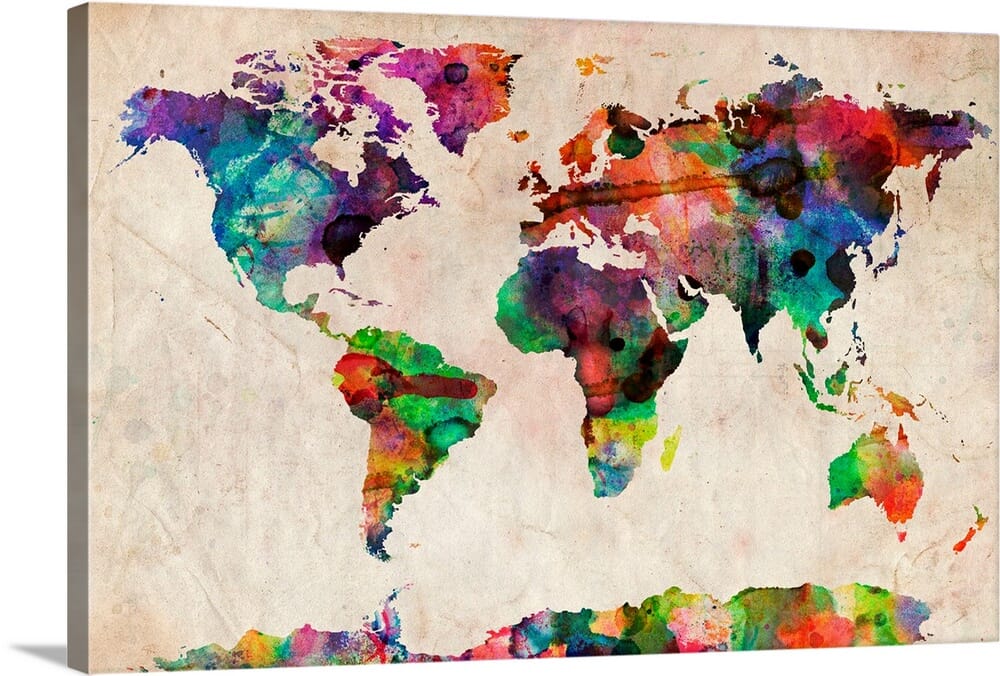 Great Big Canvas World Map 