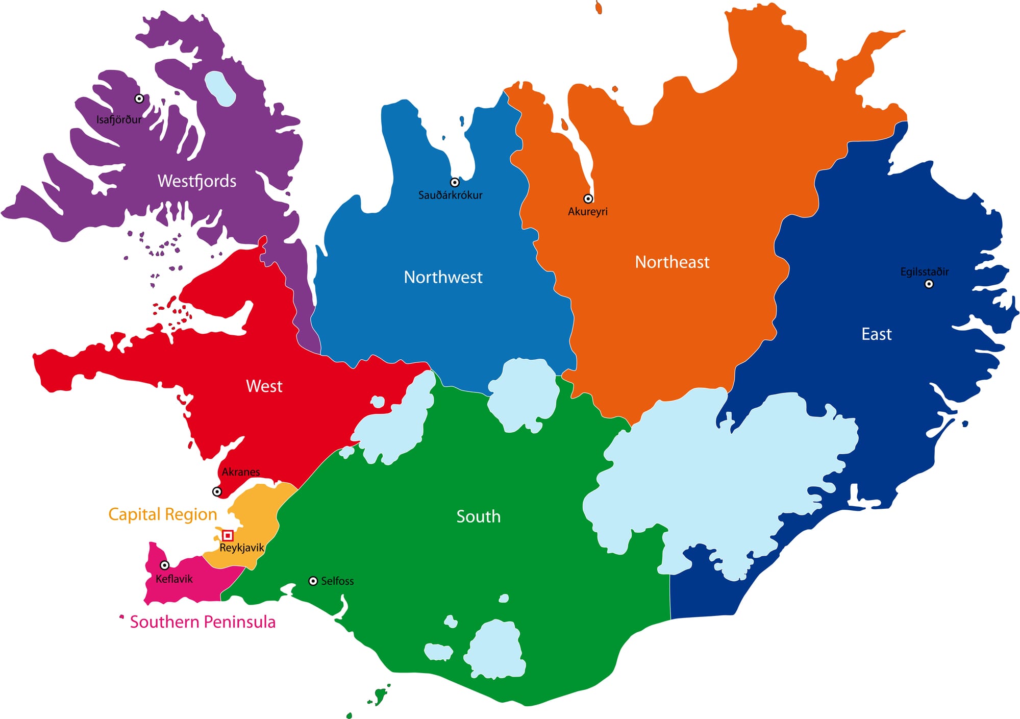 Iceland Maps Geography Facts Mappr Iceland Political Map 