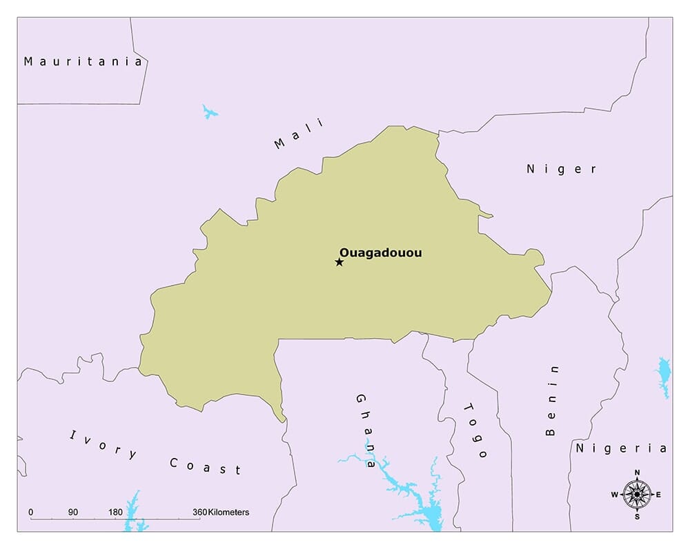 What Is The Capital Of Burkina Faso? | Mappr