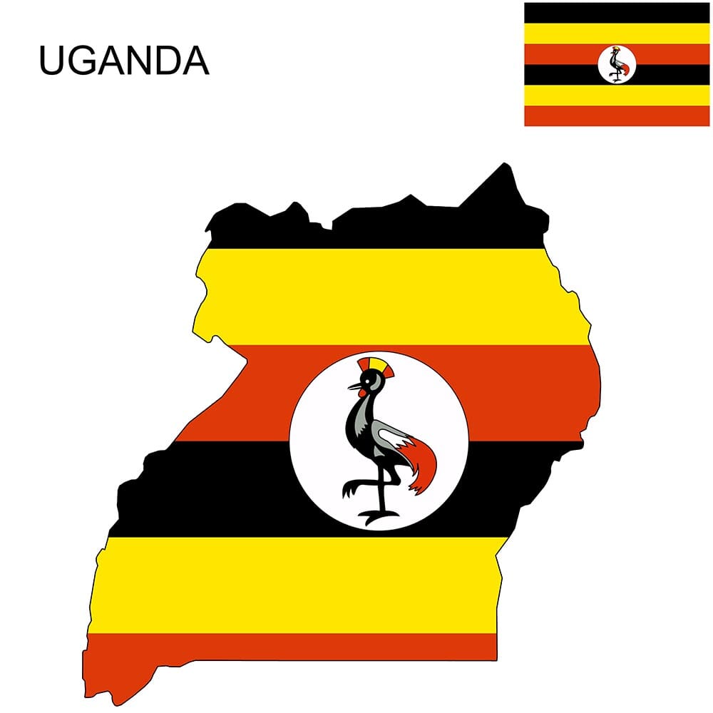 Uganda Flag Map and Meaning  Mappr