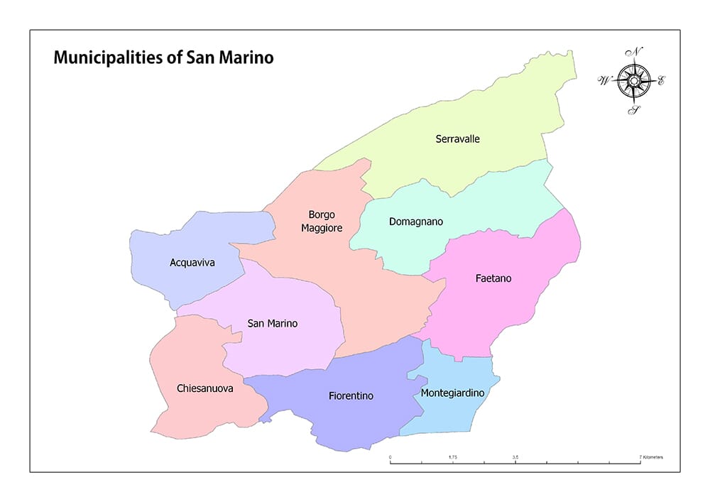 Municipalities of San Marino