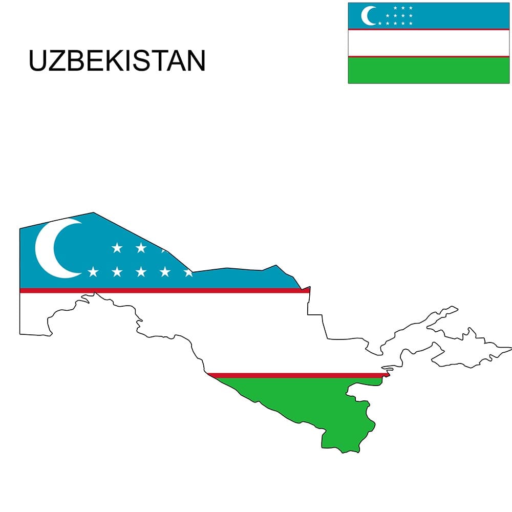 Uzbekistan Flag Map And Meaning Mappr   Image 95 