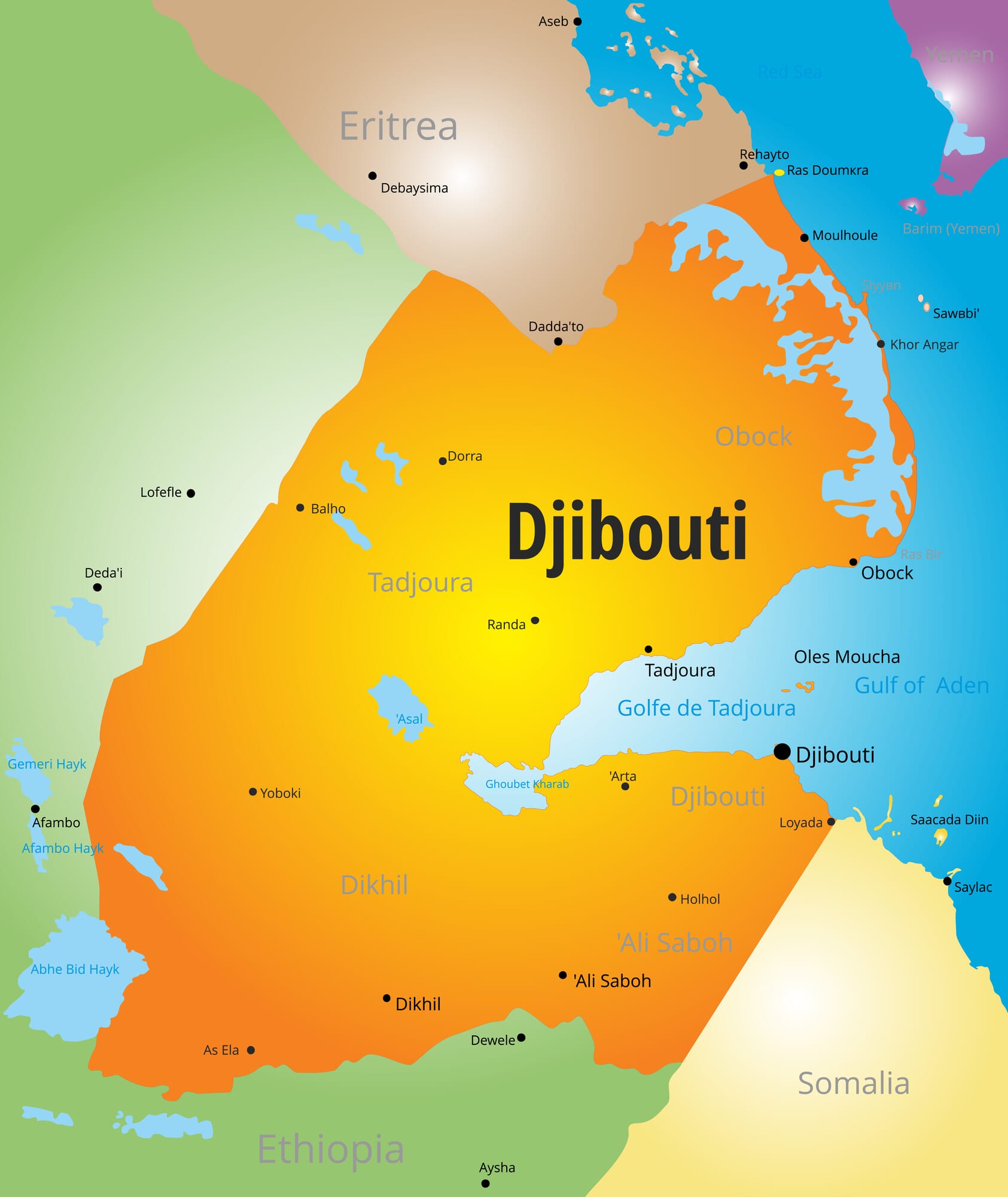 Where Is Djibouti Mappr Bjibouti Map 