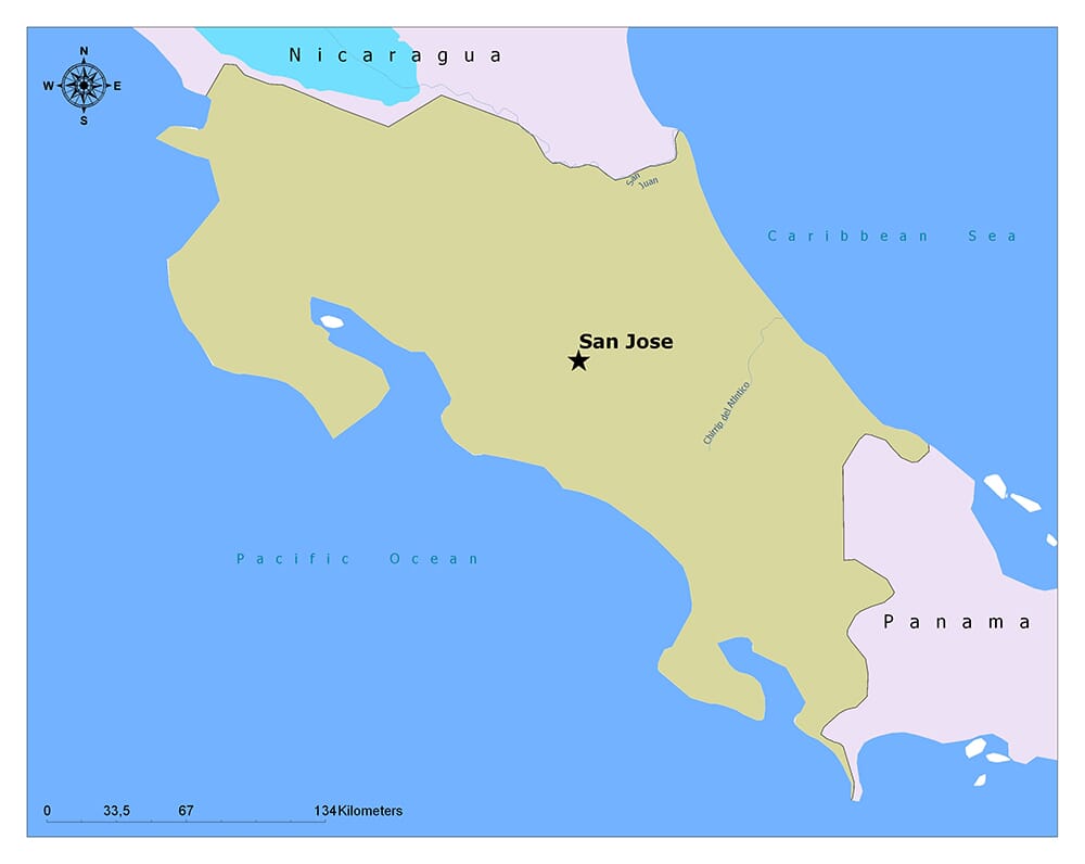 What is the Capital of Costa Rica? Mappr