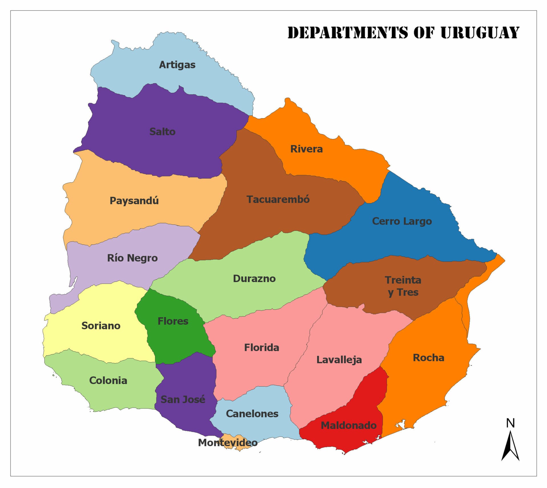 Departments of Uruguay
