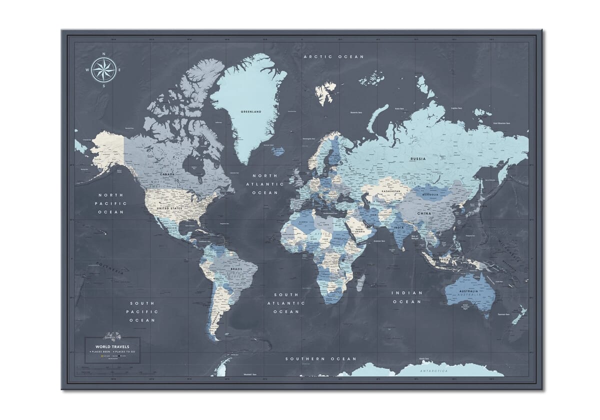 Large World Map Posterpush Pin World Mapworld Map Pushpinworld Map   World Push Pin Ma.webp