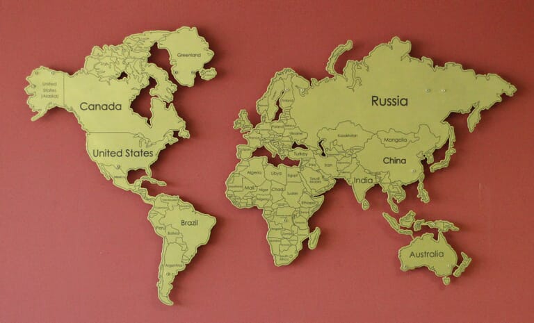 Metallic Map Metal Best Metal World Maps in 2024 | Mappr
