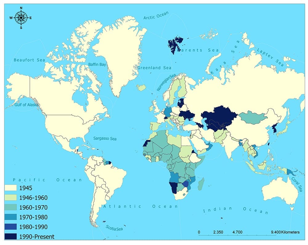 United Nations Member States Map