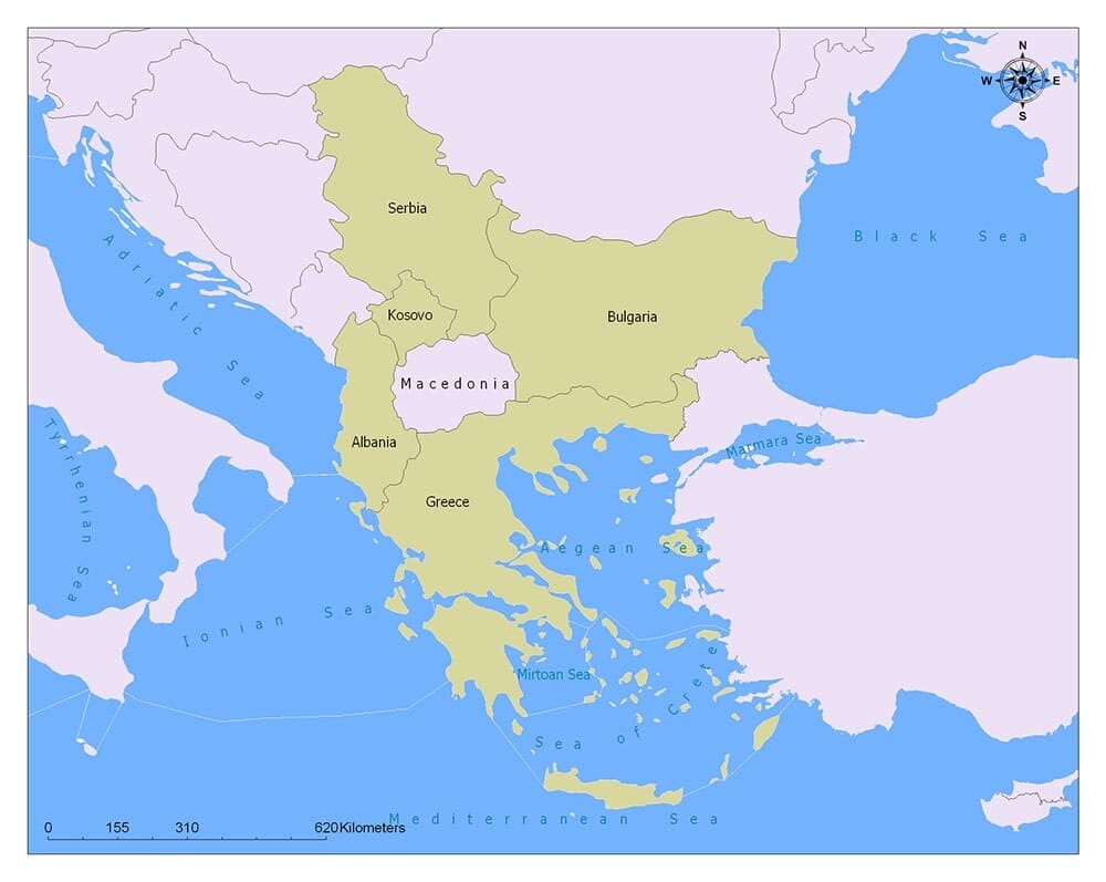 North Macedonia Flag Map and Meaning | Mappr