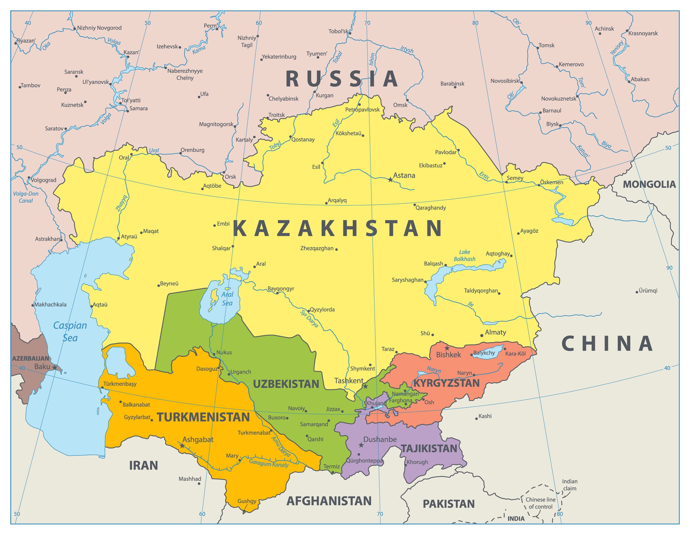 kazakhstan on map of south asia        
        <figure class=