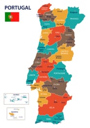 Regional Map Of Portugal