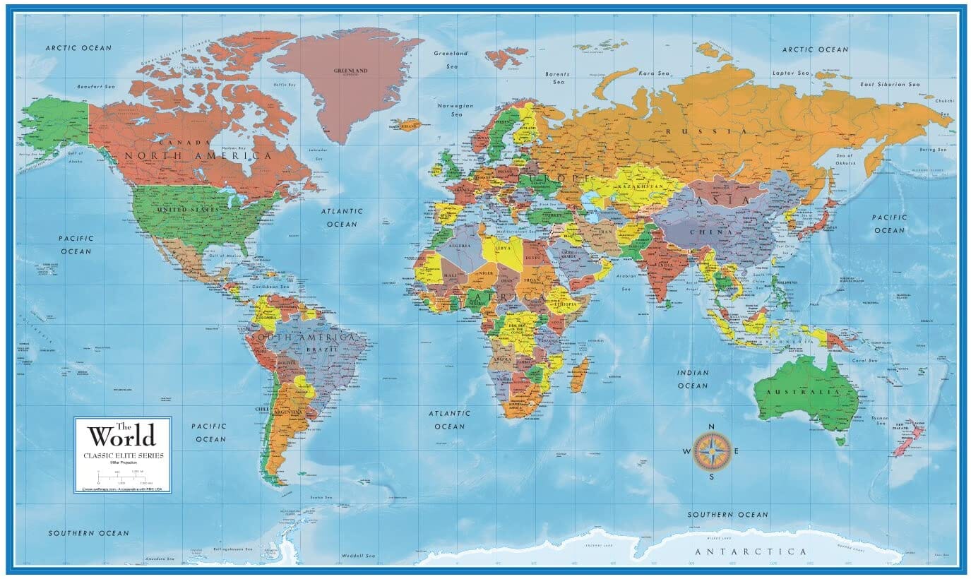 Best World Map Posters | Mappr