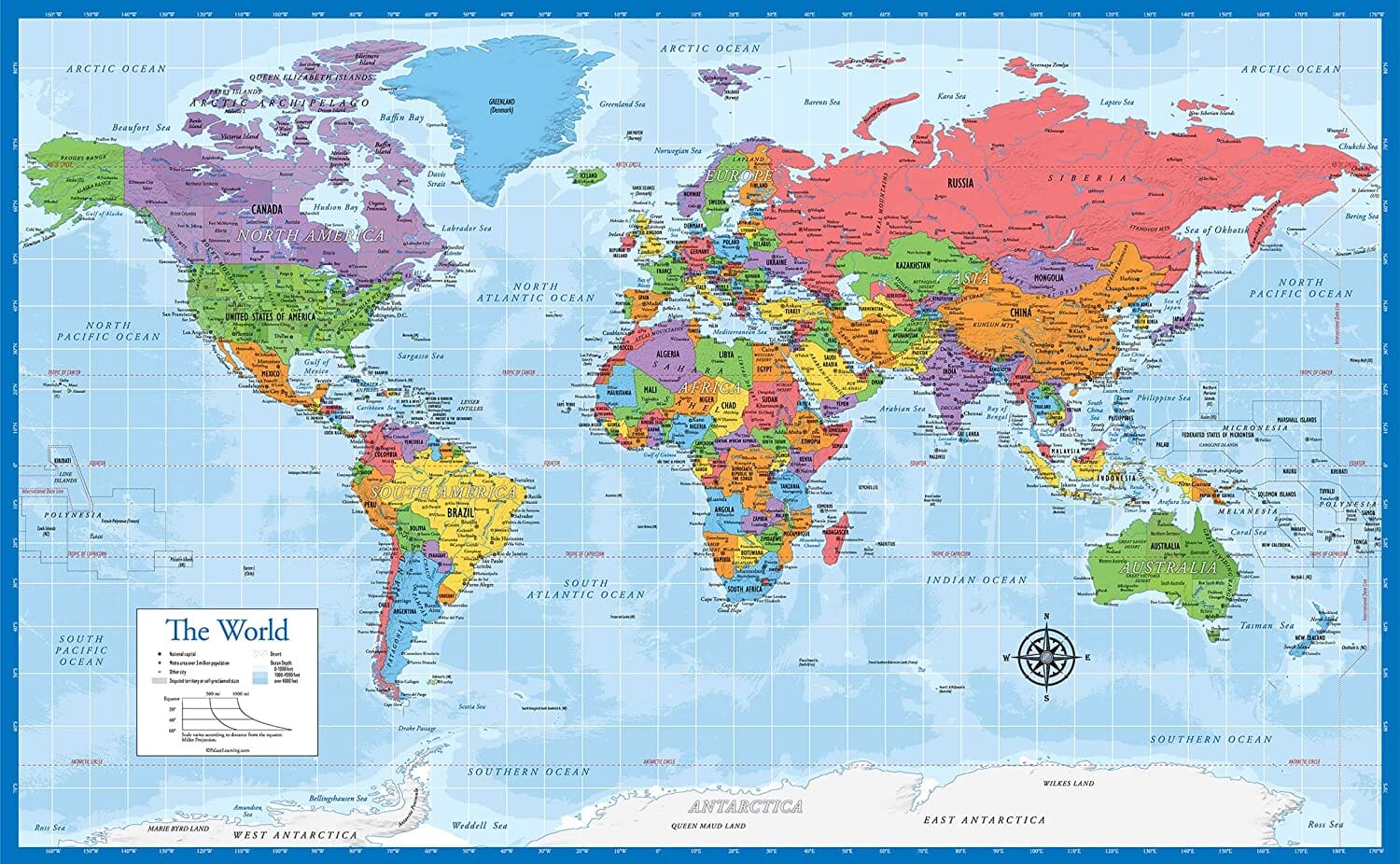 Best World Map Posters | Mappr