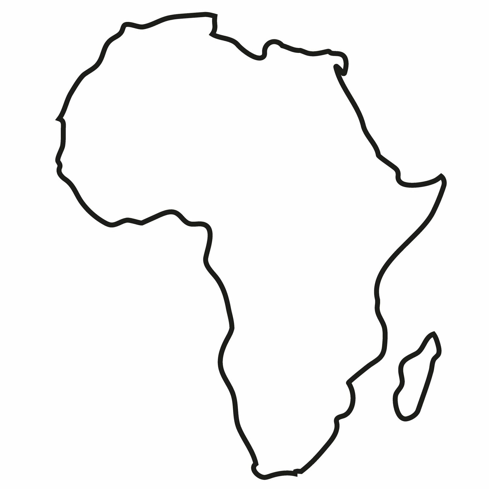 Africa Blank Maps Mappr   Africa Continent Blank Black White Edited 