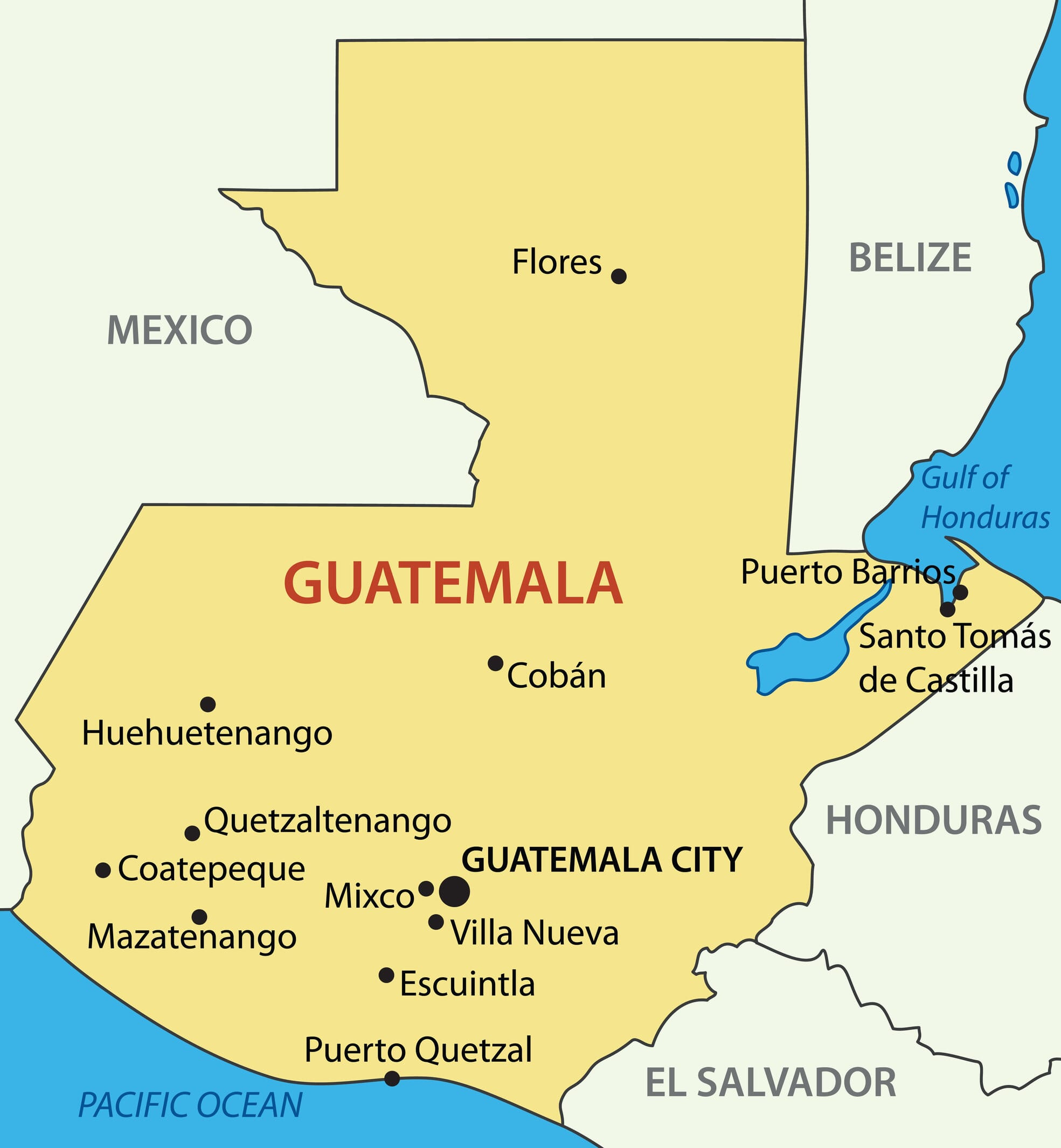 Where Is Guatemala Mappr   Guatemala Map Cities 