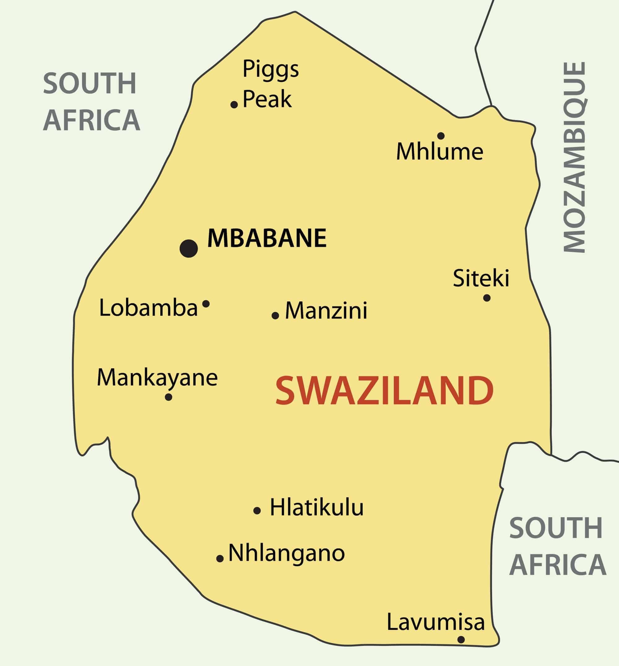 Where Is Eswatini (formerly Named Swaziland)? 🇸🇿 | Mappr