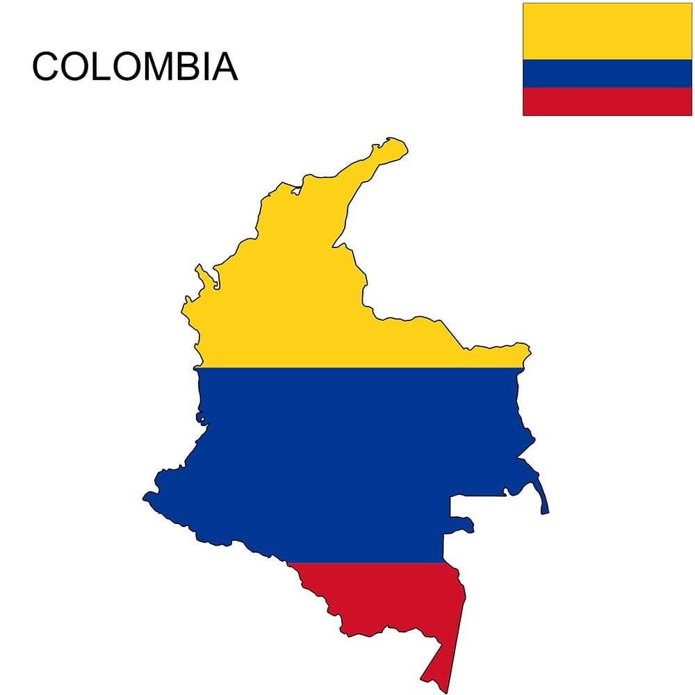 Colombia Flag Map And Meaning Mappr