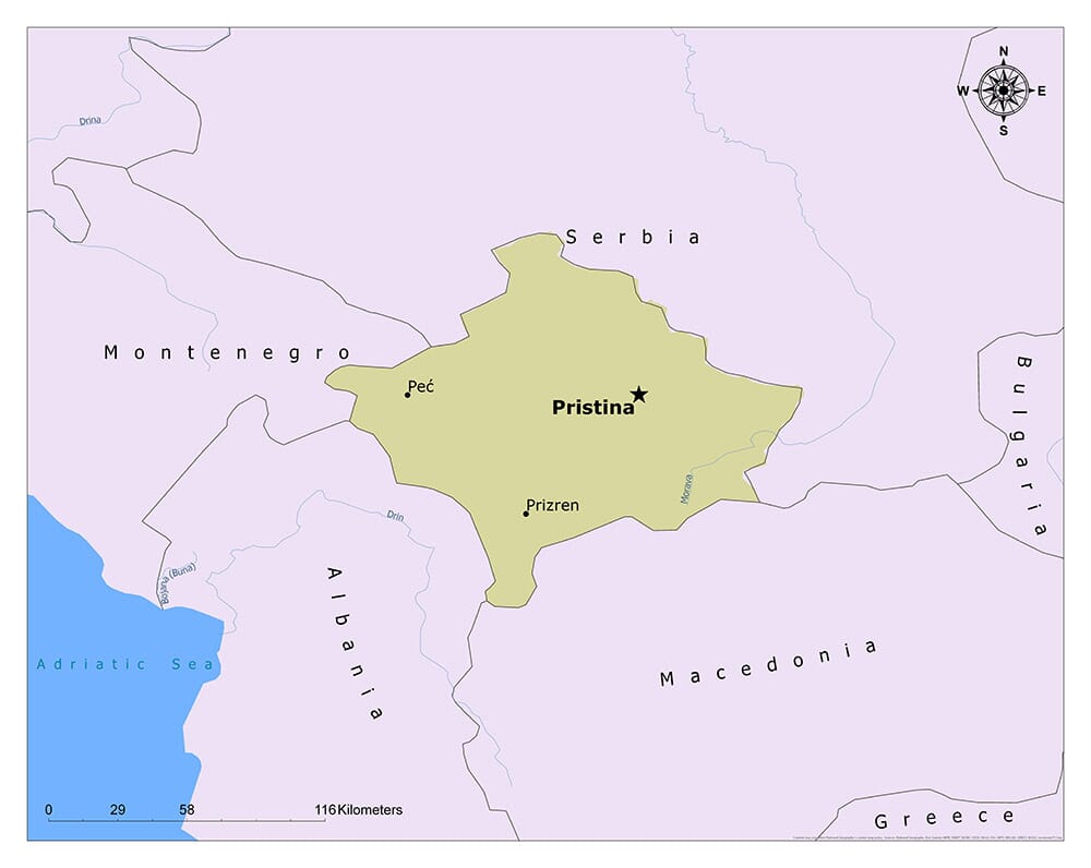 Priština - the capital of Kosovo