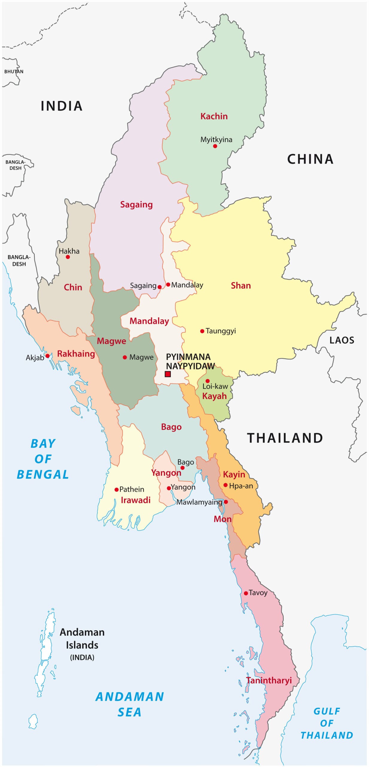 Where is Myanmar? 🇲🇲 | Mappr