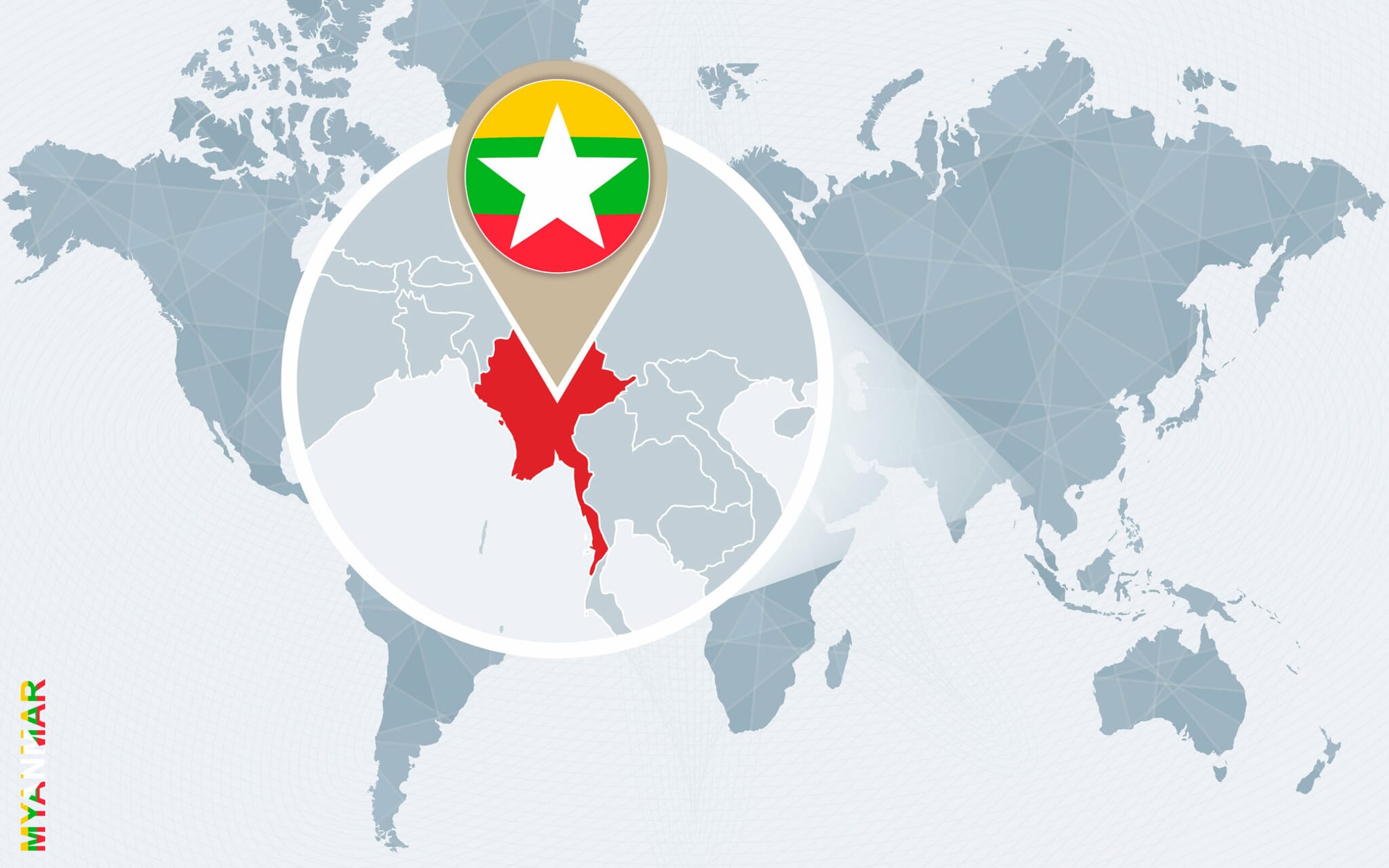 Where is Myanmar? 🇲🇲 | Mappr