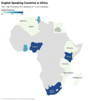 English Speaking Countries In Africa Mappr