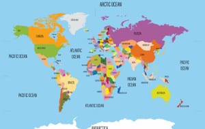 World Ocean Map | Mappr
