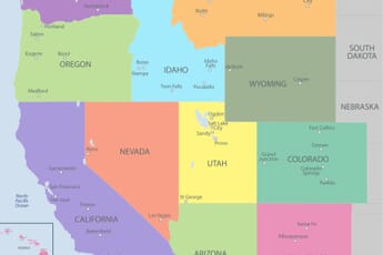 Map of Western United States 7