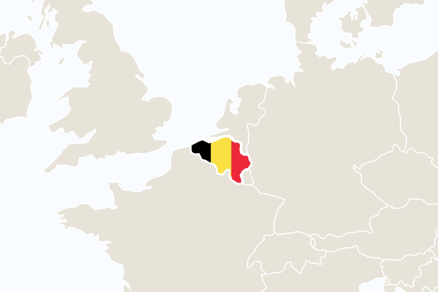 Belgium Location On Europe Map - United States Map