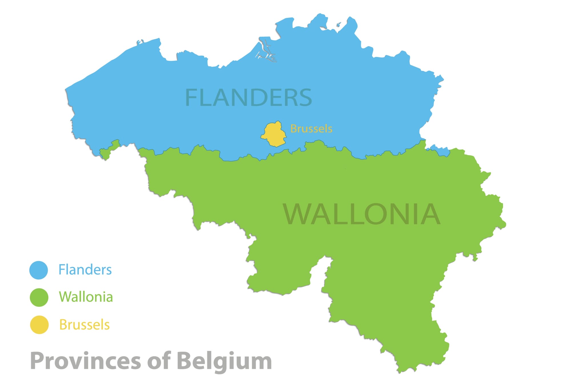 Political Map Of Belgium Country Facts History And FAQs   Flanders Wallonia Brussels 