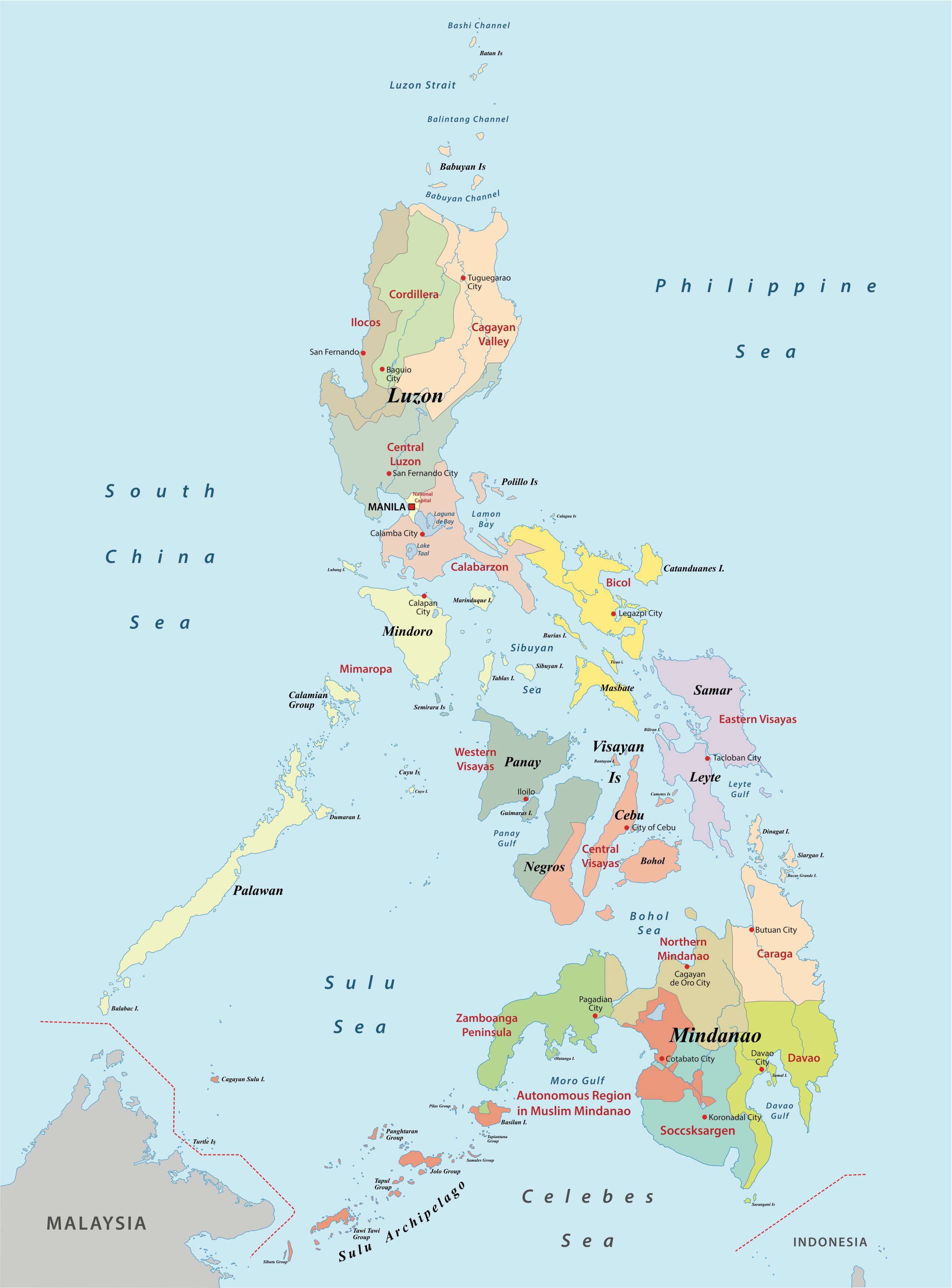 Political Map of the Philippines | Mappr