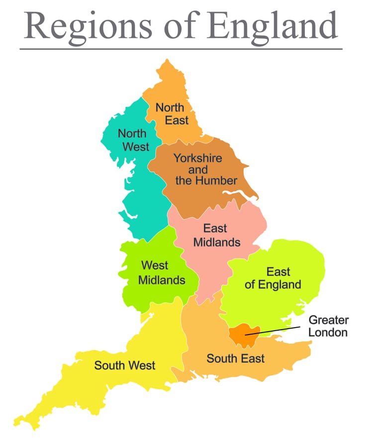 Regions Of England Map And Tourist Attractions Mappr regions-of-england-map-and-tourist-attractions-mappr