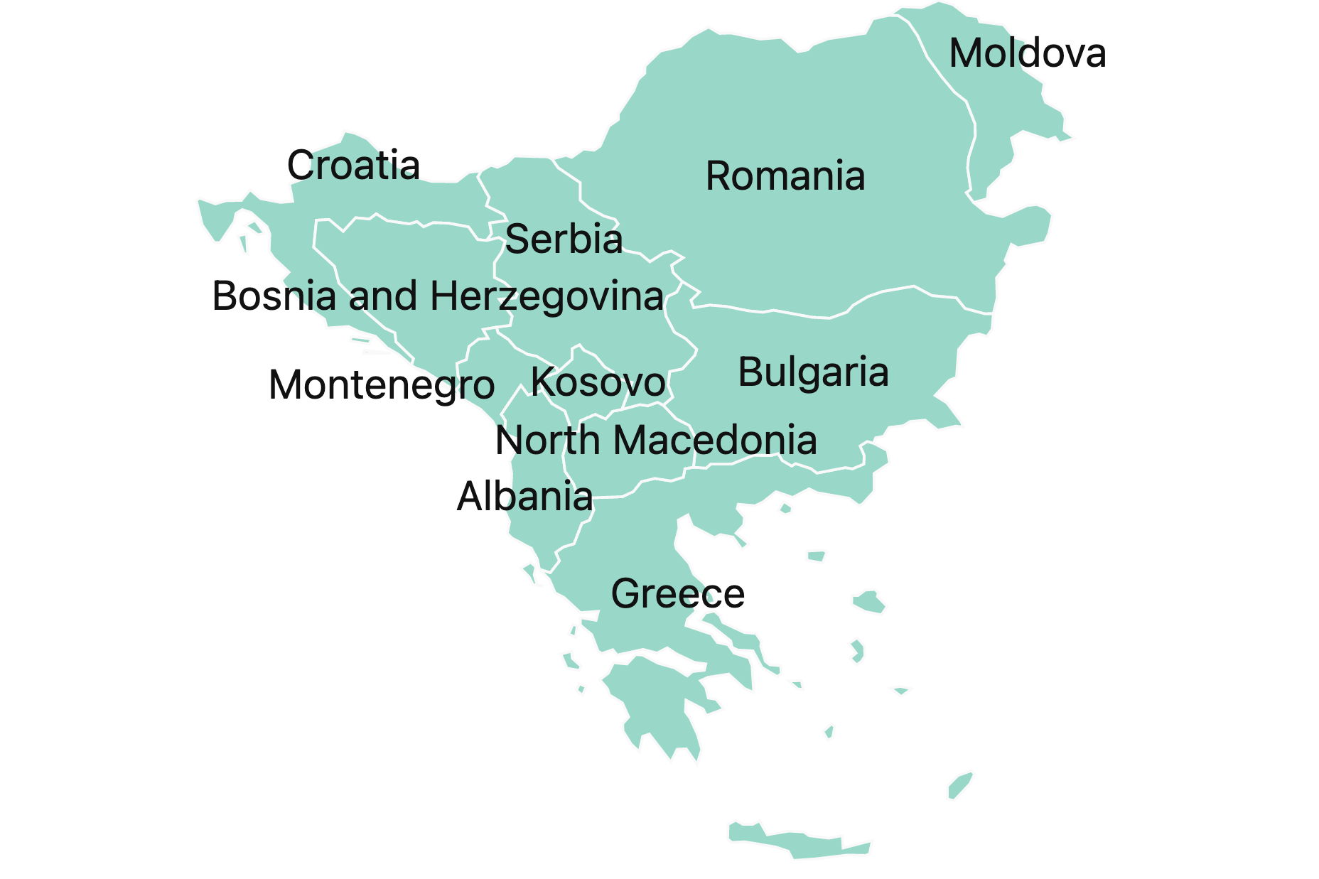 Balkan Countries Map   Balkan Countries Map 