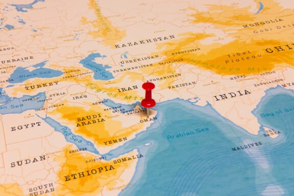 Oman on the World Map