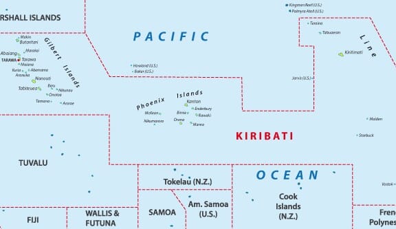 Map of Kiribati