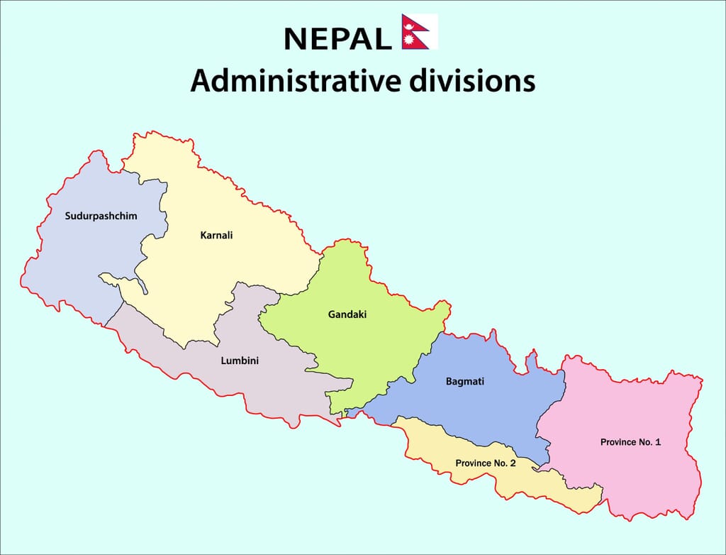 Map Of Nepal With 77 Districts Updated Map Of Nepal W vrogue.co