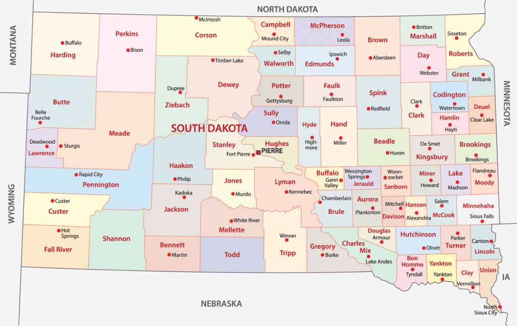 South Dakota County Map ?w=1024&h=646&scale.option=fill&cw=1024&ch=646&cx=center&cy=center