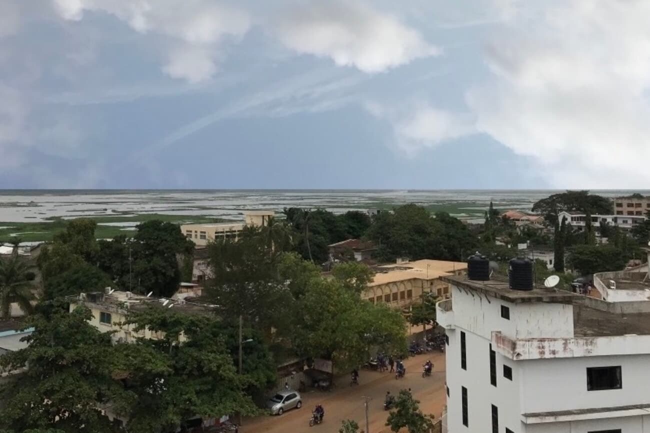 Aerial view of Porto Novo