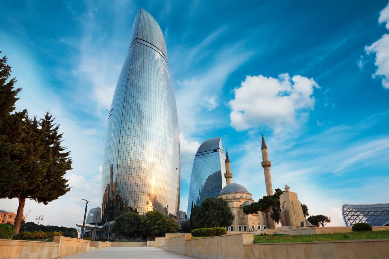 The Flame Towers in Baku