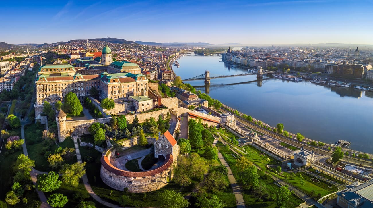 The Buda Castle, initially used by King Béla IV